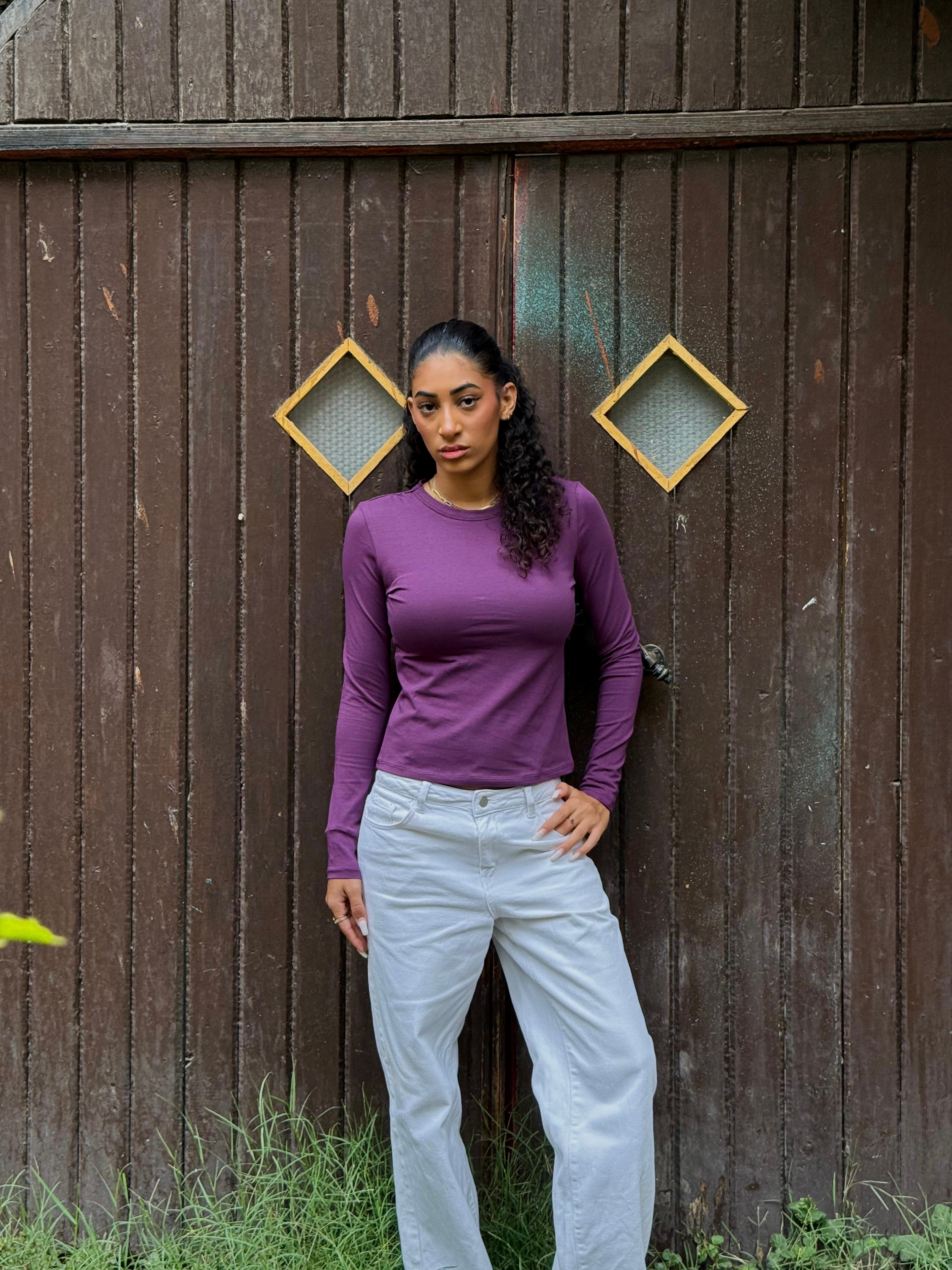 Purple Basic Top