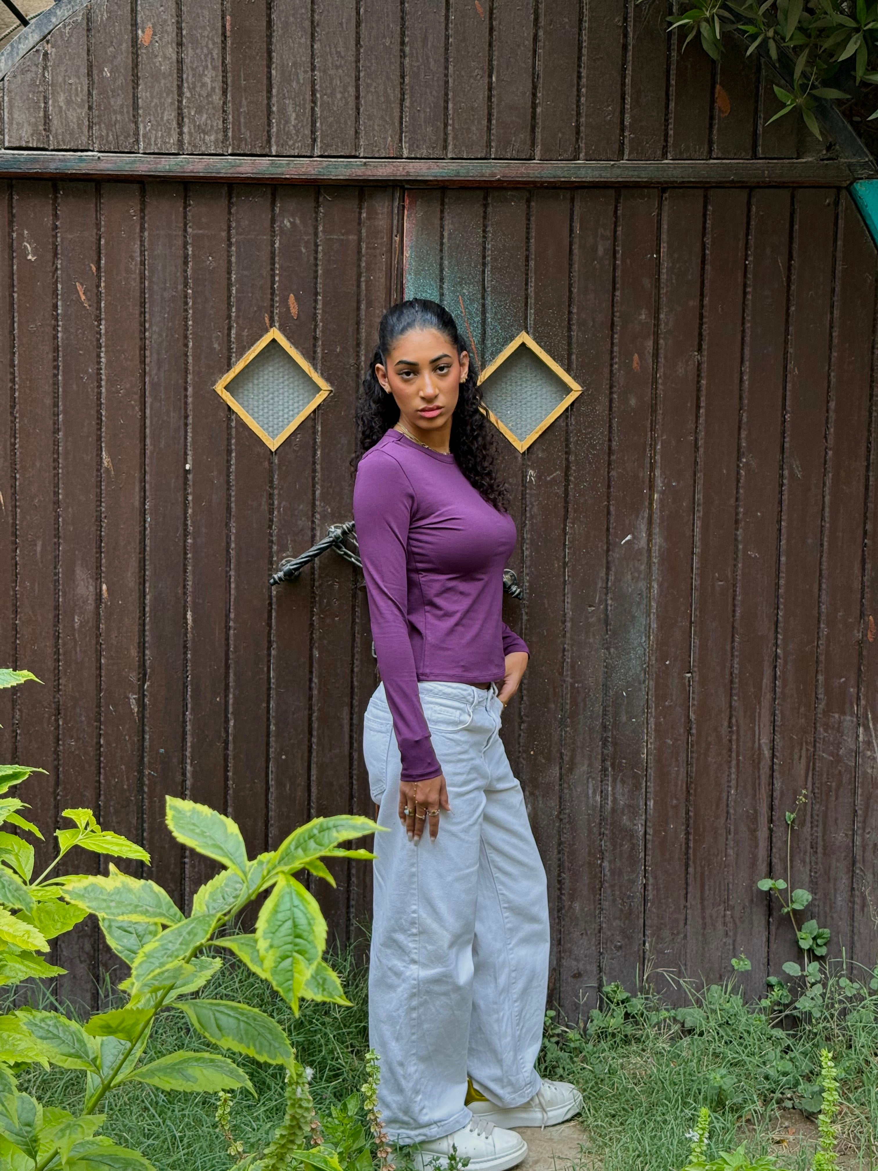 Purple Basic Top