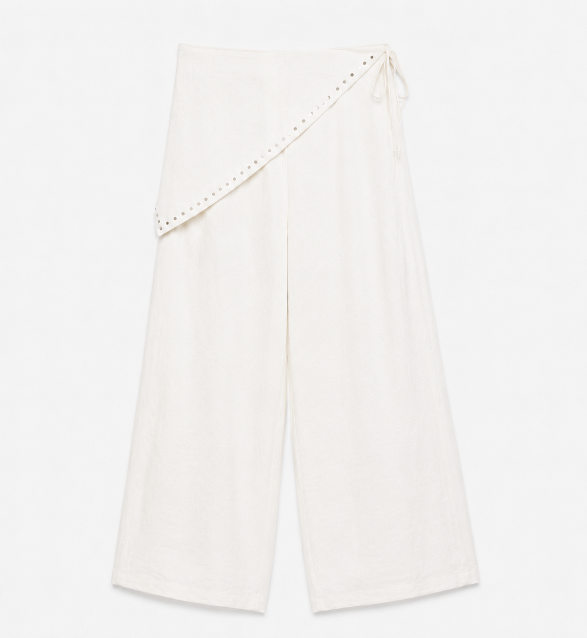 Flowing Scarf Trouser White