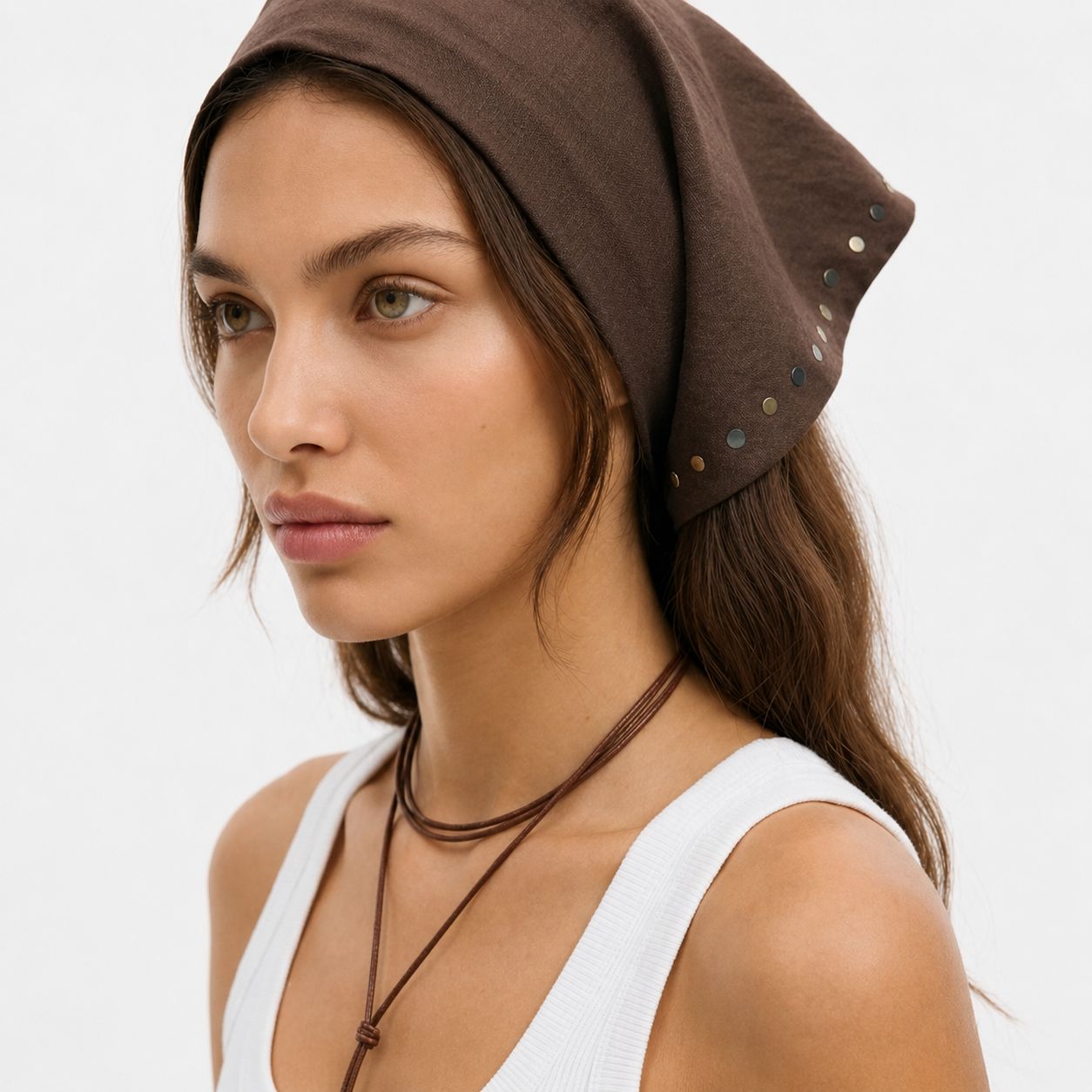 Flowing Scarf Trouser Brown