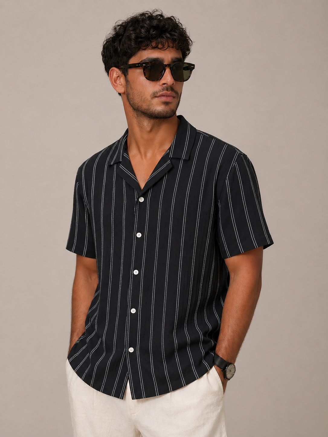 Linen Shirt Black